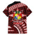 Malo e lelei Tonga Family Matching Puletasi Dress and Hawaiian Shirt Tongan Ngatu Pattern Red Version LT14 - Polynesian Pride