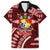 Malo e lelei Tonga Family Matching Short Sleeve Bodycon Dress and Hawaiian Shirt Tongan Ngatu Pattern Red Version LT14 Dad's Shirt - Short Sleeve Red - Polynesian Pride