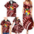 Malo e lelei Tonga Family Matching Summer Maxi Dress and Hawaiian Shirt Tongan Ngatu Pattern Red Version LT14 - Polynesian Pride