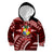 Malo e lelei Tonga Kid Hoodie Tongan Ngatu Pattern Red Version LT14 Hoodie Red - Polynesian Pride