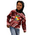 Malo e lelei Tonga Kid Hoodie Tongan Ngatu Pattern Red Version LT14 - Polynesian Pride