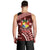 Malo e lelei Tonga Men Tank Top Tongan Ngatu Pattern Red Version LT14 - Polynesian Pride