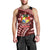 Malo e lelei Tonga Men Tank Top Tongan Ngatu Pattern Red Version LT14 - Polynesian Pride