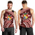 Malo e lelei Tonga Men Tank Top Tongan Ngatu Pattern Red Version LT14 - Polynesian Pride