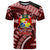 Malo e lelei Tonga T Shirt Tongan Ngatu Pattern Red Version LT14 Red - Polynesian Pride