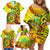 Halo Vanuatu Family Matching Off Shoulder Short Dress and Hawaiian Shirt Sand Drawing Turtle Polynesian Tropical Flowers LT14 - Polynesian Pride