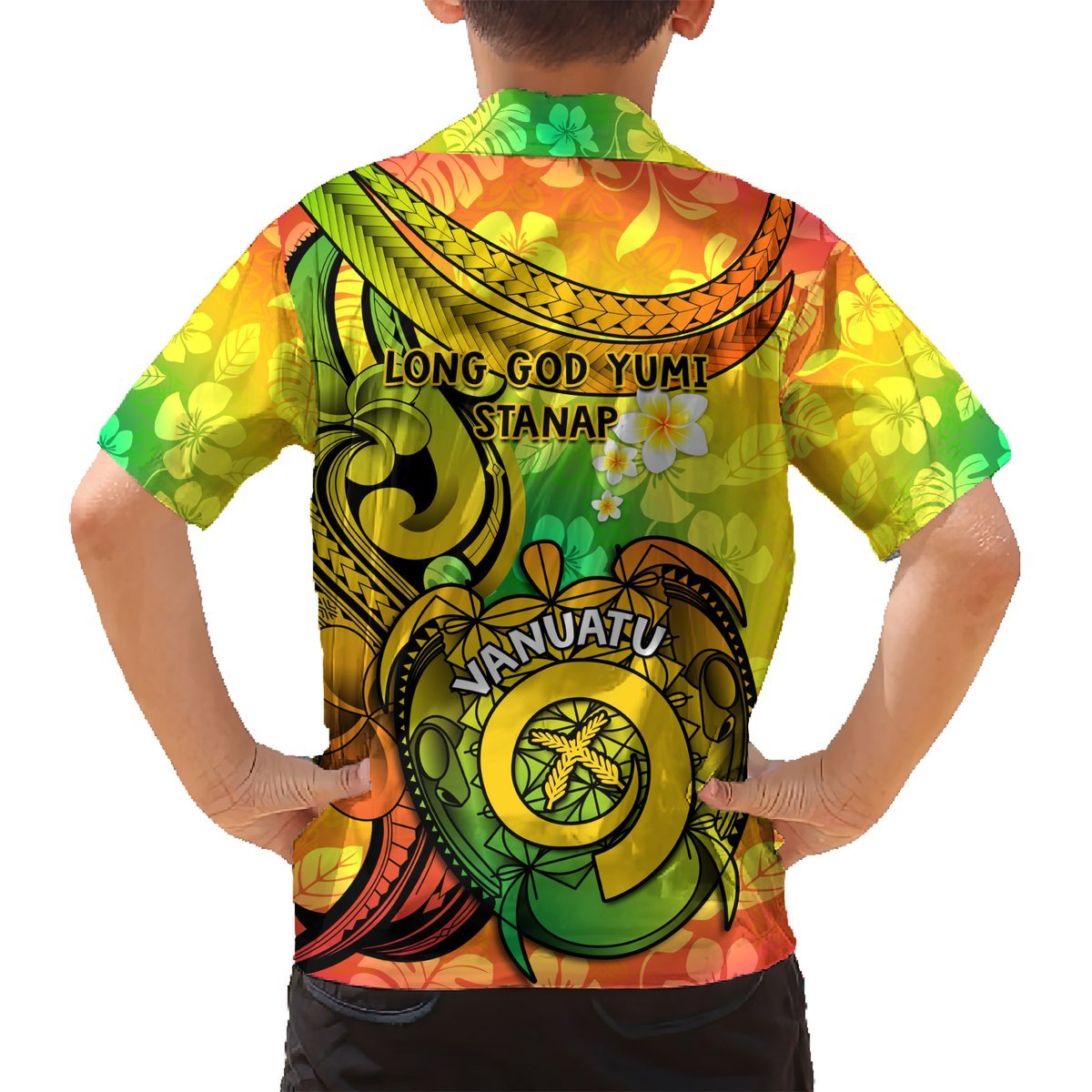 Halo Vanuatu Hawaiian Shirt Sand Drawing Turtle Polynesian Tropical Flowers LT14 - Polynesian Pride