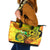 Halo Vanuatu Leather Tote Bag Sand Drawing Turtle Polynesian Tropical Flowers LT14 Reggae - Polynesian Pride