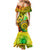 Halo Vanuatu Mermaid Dress Sand Drawing Turtle Polynesian Tropical Flowers LT14 - Polynesian Pride