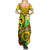 Halo Vanuatu Summer Maxi Dress Sand Drawing Turtle Polynesian Tropical Flowers LT14 - Polynesian Pride