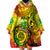 Halo Vanuatu Wearable Blanket Hoodie Sand Drawing Turtle Polynesian Tropical Flowers LT14 - Polynesian Pride