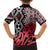 New Zealand Family Matching Long Sleeve Bodycon Dress and Hawaiian Shirt Aotearoa Kowhaiwhai Mix Taniko Art - Red