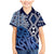 New Zealand Family Matching Mermaid Dress and Hawaiian Shirt Aotearoa Kowhaiwhai Mix Taniko Art - Blue