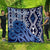 New Zealand Quilt Aotearoa Kowhaiwhai Mix Taniko Art - Blue