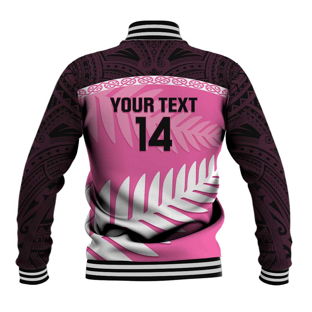 Custom New Zealand Aotearoa Cricket Baseball Jacket Go White Silver Fern LT14 - Polynesian Pride