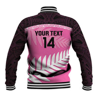 Custom New Zealand Aotearoa Cricket Baseball Jacket Go White Silver Fern LT14 - Polynesian Pride