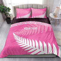Custom New Zealand Aotearoa Cricket Bedding Set Go White Silver Fern LT14 - Polynesian Pride