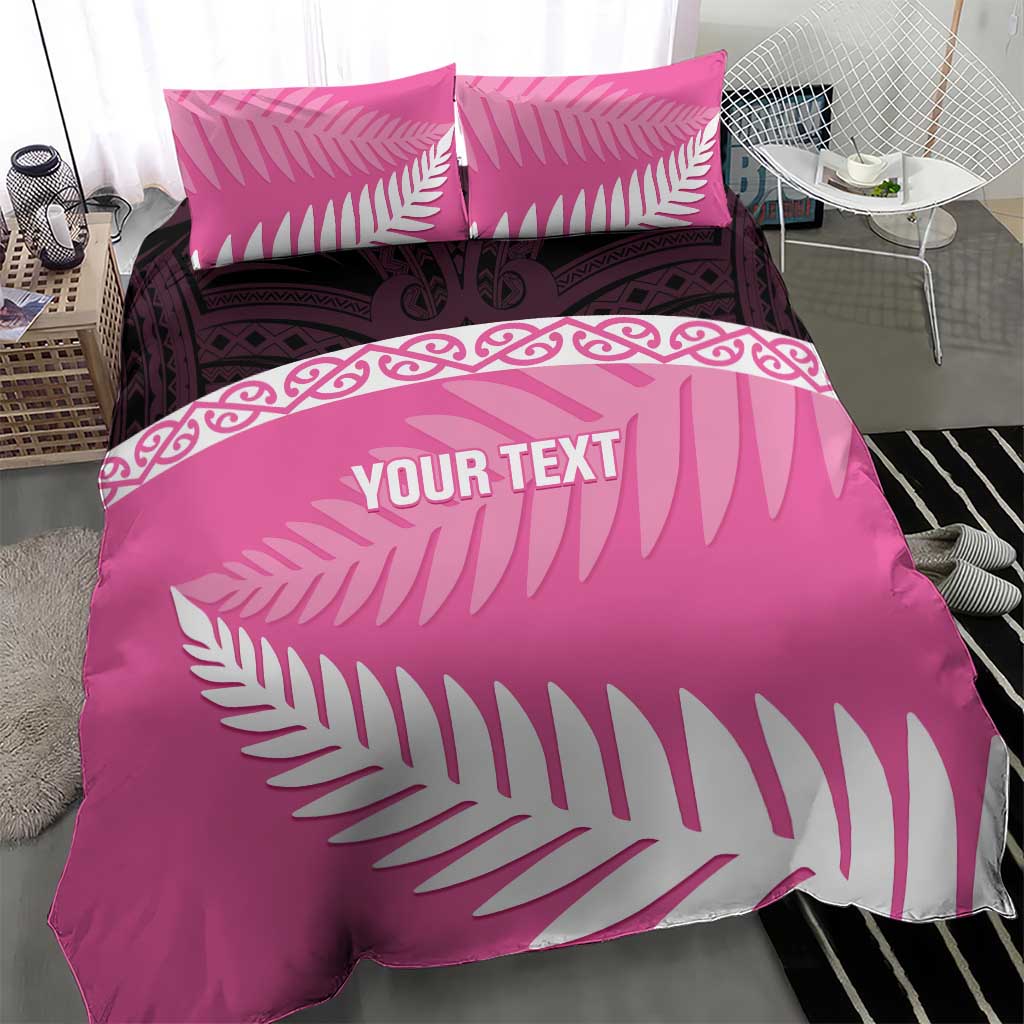 Custom New Zealand Aotearoa Cricket Bedding Set Go White Silver Fern LT14 - Polynesian Pride