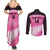 Custom New Zealand Aotearoa Cricket Couples Matching Summer Maxi Dress and Long Sleeve Button Shirt Go White Silver Fern