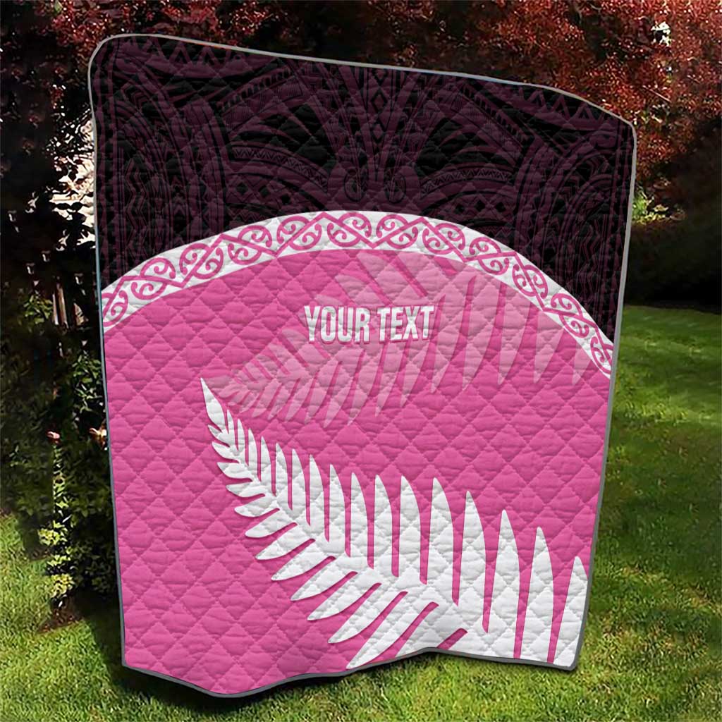 Custom New Zealand Aotearoa Cricket Quilt Go White Silver Fern LT14 - Polynesian Pride