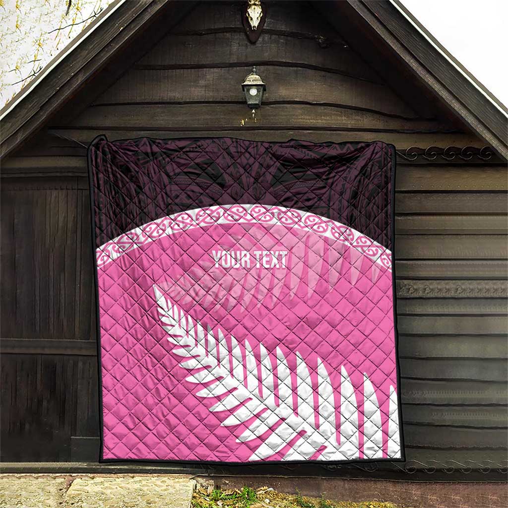 Custom New Zealand Aotearoa Cricket Quilt Go White Silver Fern LT14 - Polynesian Pride