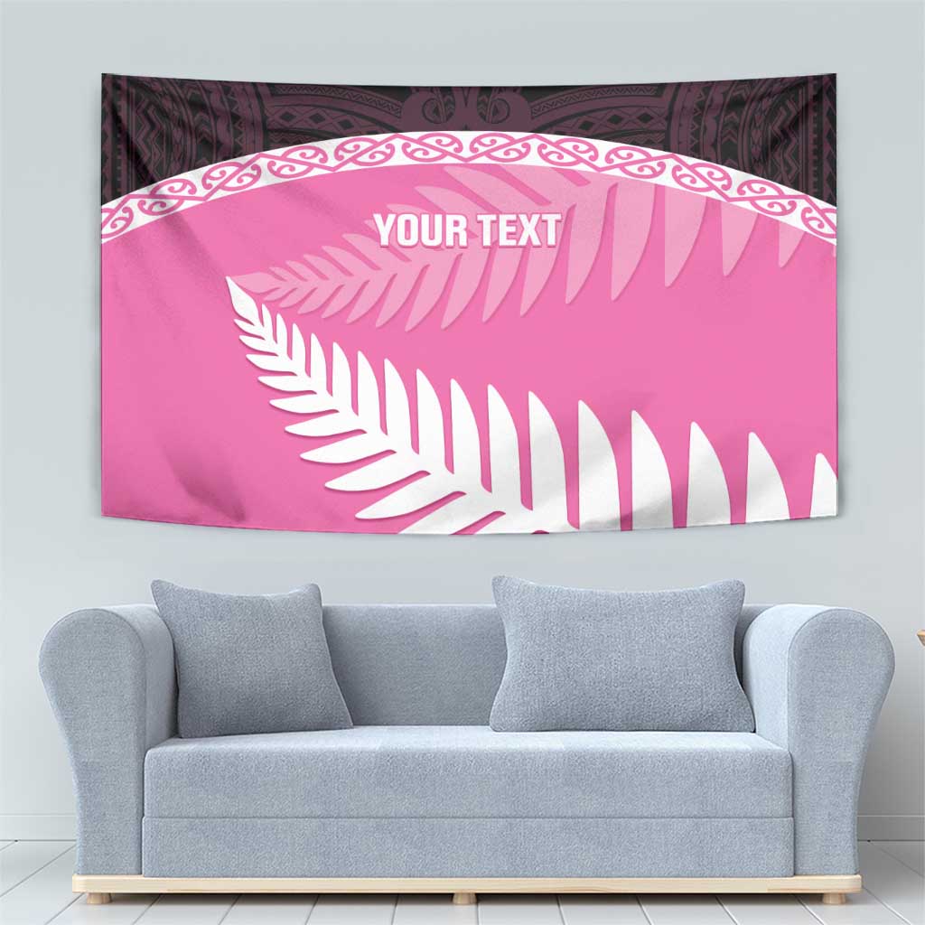 Custom New Zealand Aotearoa Cricket Tapestry Go White Silver Fern LT14 - Polynesian Pride