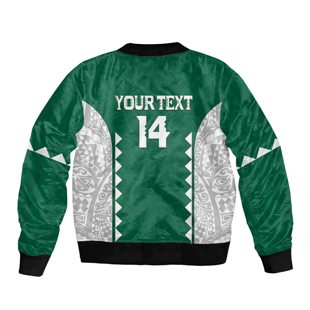 Custom Hawaii Volleyball Bomber Jacket Hawaiian Kakau Pattern LT14 - Polynesian Pride