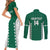 Custom Hawaii Volleyball Couples Matching Short Sleeve Bodycon Dress and Long Sleeve Button Shirt Hawaiian Kakau Pattern