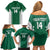 Custom Hawaii Volleyball Family Matching Off Shoulder Short Dress and Hawaiian Shirt Hawaiian Kakau Pattern