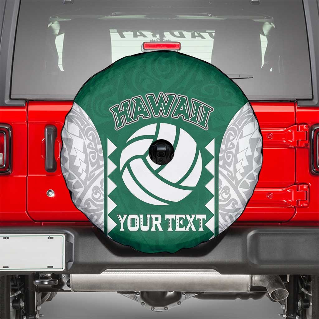 Custom Hawaii Volleyball Spare Tire Cover Hawaiian Kakau Pattern LT14 - Polynesian Pride