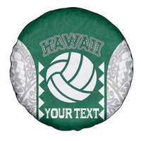 Custom Hawaii Volleyball Spare Tire Cover Hawaiian Kakau Pattern LT14 - Polynesian Pride