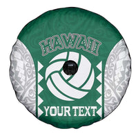 Custom Hawaii Volleyball Spare Tire Cover Hawaiian Kakau Pattern LT14 - Polynesian Pride