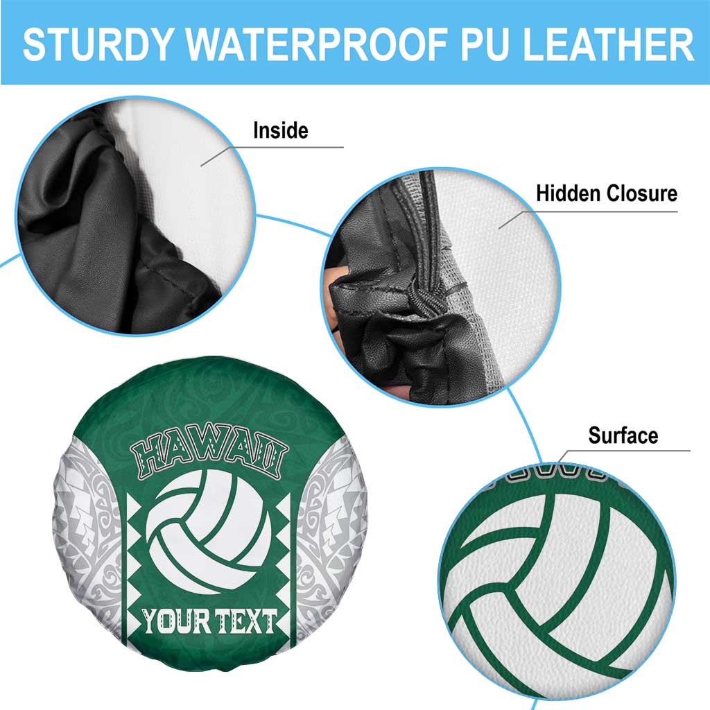 Custom Hawaii Volleyball Spare Tire Cover Hawaiian Kakau Pattern LT14 - Polynesian Pride
