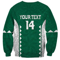 Custom Hawaii Volleyball Sweatshirt Hawaiian Kakau Pattern LT14 - Polynesian Pride