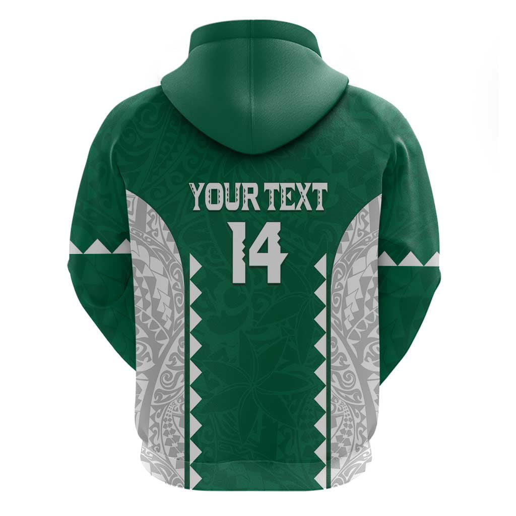 Custom Hawaii Volleyball Zip Hoodie Hawaiian Kakau Pattern LT14 - Polynesian Pride