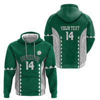Custom Hawaii Volleyball Zip Hoodie Hawaiian Kakau Pattern LT14 - Polynesian Pride
