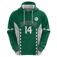 Custom Hawaii Volleyball Zip Hoodie Hawaiian Kakau Pattern LT14 - Polynesian Pride
