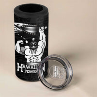 Black Hawaii Ikaika Warrior 4 in 1 Can Cooler Tumbler Hawaiian Power LT14 - Polynesian Pride