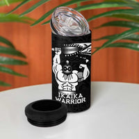Black Hawaii Ikaika Warrior 4 in 1 Can Cooler Tumbler Hawaiian Power LT14 - Polynesian Pride