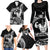 Black Hawaii Ikaika Warrior Family Matching Long Sleeve Bodycon Dress and Hawaiian Shirt Hawaiian Power