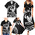 Black Hawaii Ikaika Warrior Family Matching Summer Maxi Dress and Hawaiian Shirt Hawaiian Power