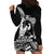 Black Hawaii Ikaika Warrior Hoodie Dress Hawaiian Power