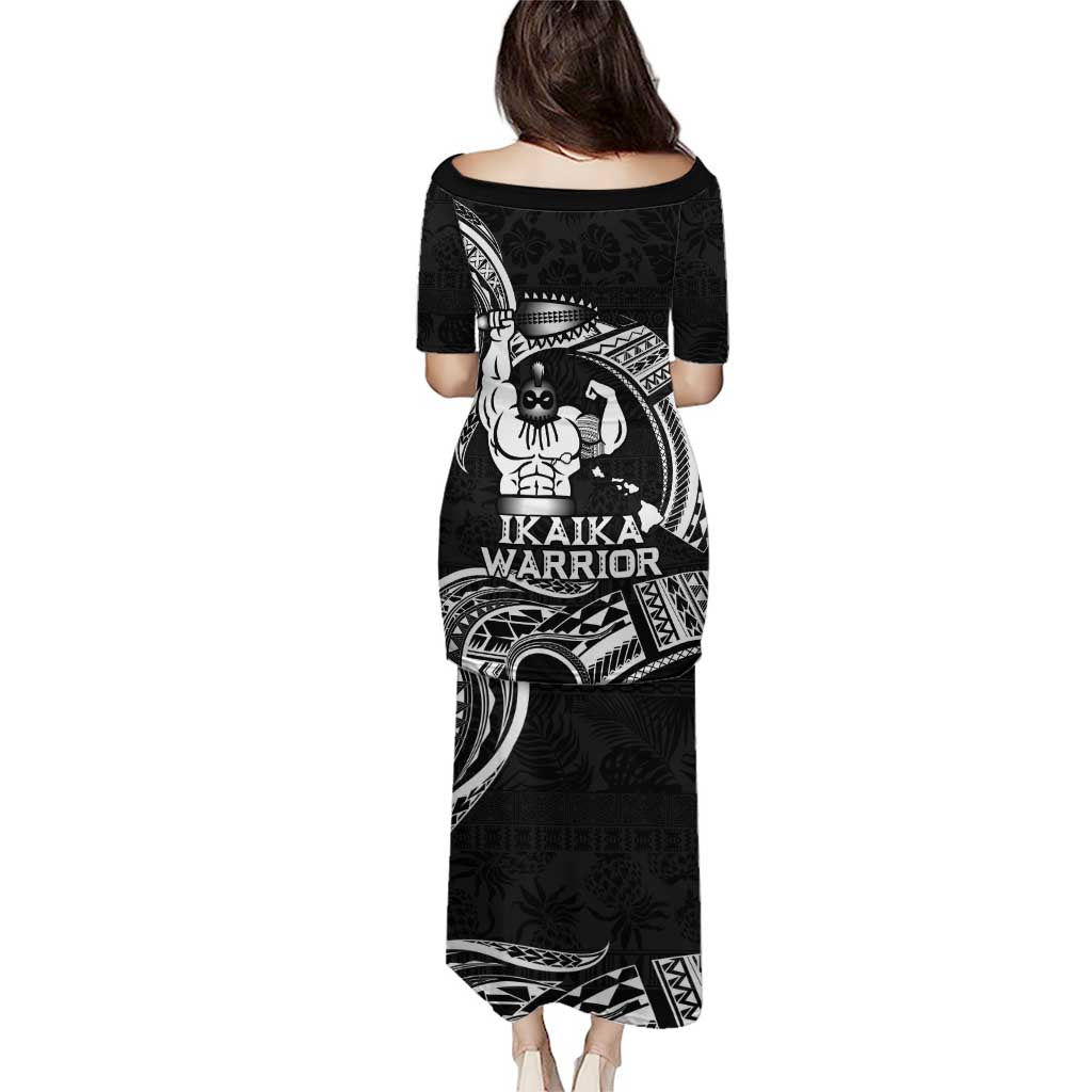 Black Hawaii Ikaika Warrior Puletasi Hawaiian Power LT14 - Polynesian Pride