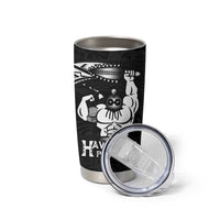 Black Hawaii Ikaika Warrior Tumbler Cup Hawaiian Power LT14 - Polynesian Pride