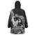 Black Hawaii Ikaika Warrior Wearable Blanket Hoodie Hawaiian Power