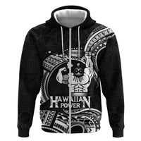 Black Hawaii Ikaika Warrior Zip Hoodie Hawaiian Power LT14 Zip Hoodie Black - Polynesian Pride