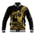 Gold Hawaii Ikaika Warrior Baseball Jacket Hawaiian Power