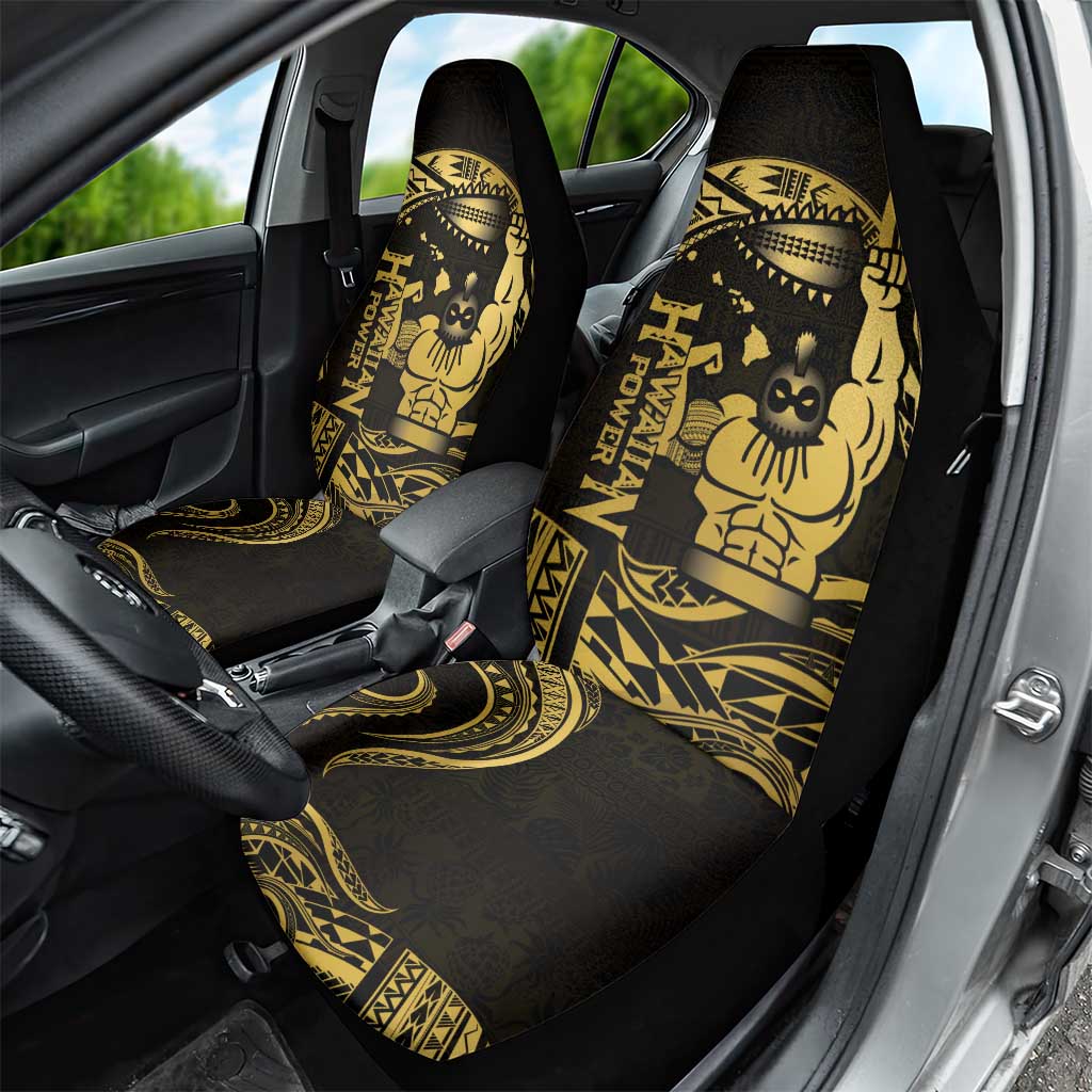 Gold Hawaii Ikaika Warrior Car Seat Cover Hawaiian Power LT14 - Polynesian Pride