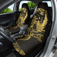 Gold Hawaii Ikaika Warrior Car Seat Cover Hawaiian Power LT14 - Polynesian Pride