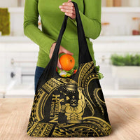 Gold Hawaii Ikaika Warrior Grocery Bag Hawaiian Power LT14 - Polynesian Pride
